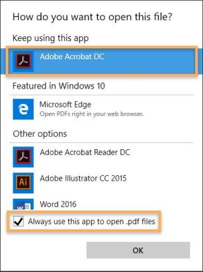 how to open pdf in windows 10